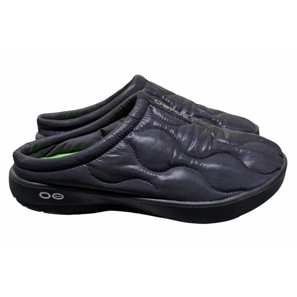 Oofos Oocoozie Thermo Mules Black Men's‎ Size 12